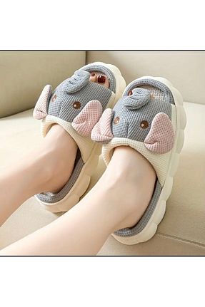 دمپائی طوسی زنانه پارچه ای hobikoli - کد 885778744