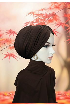 کلاه شنای حجاب قهوه ای زنانه Balbaytesettur - کد 885781178