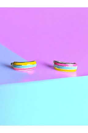 گوشواره نقره رنگی بچه گانه 925 عیار LITTLELUXE - کد 875967432
