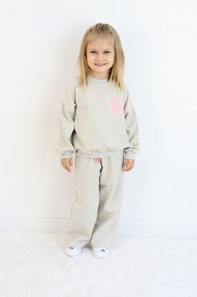 ست گرمکن طوسی بچه گانه %100 پنبه Pijamella - کد 885875426