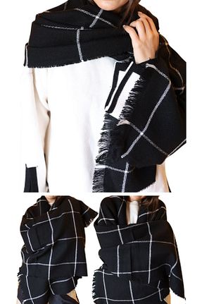 شال مشکی زنانه اکریلیک marufshop - کد 885793103