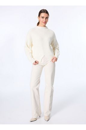 پلیور بژ زنانه ساده Sisley - کد 885810697