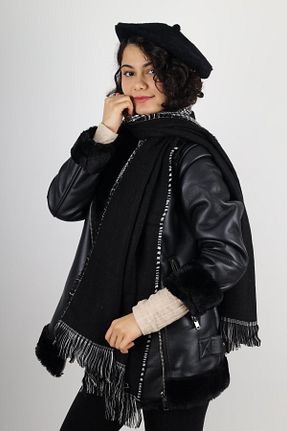 شال گردن مشکی زنانه مودال - پنبه MinaCarin - کد 885881263