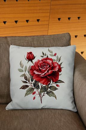 کوسن و روکش کوسن بژ مخمل Şah Dekor - کد 800073737