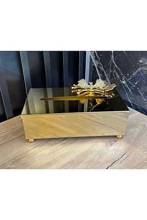 جا دستمال کاغذی طلائی ZEKİ HEDİYELİK - کد 885878137
