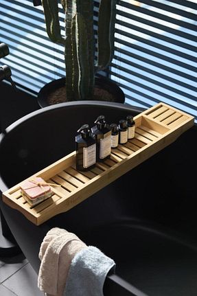 نظم دهنده حمام قهوه ای بامبو Perotti - کد 885893745