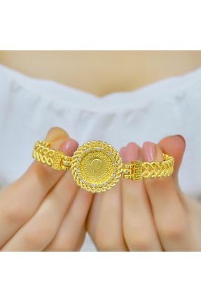 دستبند طلا زرد زنانه 14 عیار aytekgold - کد 885901962