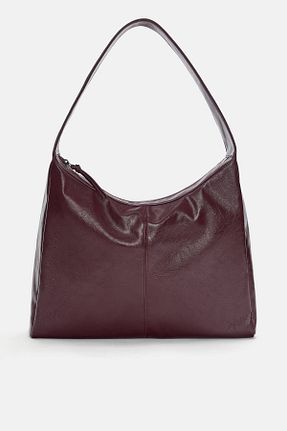 کیف دوشی زرشکی زنانه پلی اورتان Pull & Bear - کد 885904748