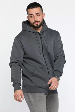 سوئیشرت طوسی مردانه ساده MİSHAR İTALİA - کد 885959594