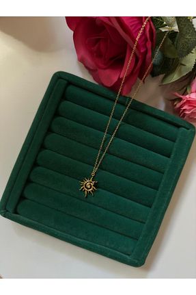 گردنبند استیل ( فولاد ) طلائی زنانه استیل (فولاد) MİOSA - کد 885968578