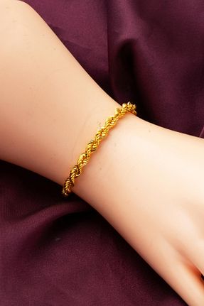 دستبند طلا زرد زنانه 14 عیار Bilezikci - کد 885965745