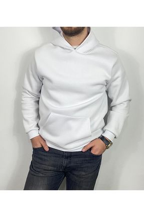 سوئیشرت سفید مردانه ساده Sobe Hediyelik - کد 870499439