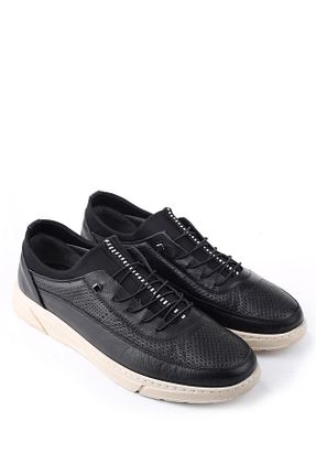 کفش کژوال مشکی مردانه چرم خالص Walkenzo - کد 885968336