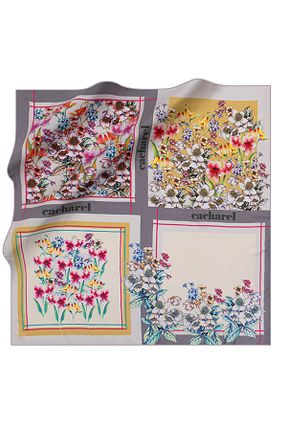روسری طوسی پلی استر Cacharel - کد 769731634