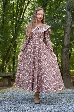 لباس قهوه ای زنانه بافتنی KÜÇÜĞÜM BUTİK - کد 368174531