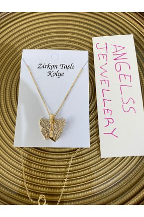 گردنبند جواهر طلائی زنانه استیل ضد زنگ ANGELSS JEWELLERY - کد 885975330