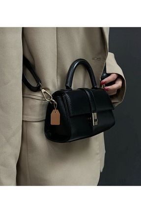 کیف دوشی مشکی زنانه چرم مصنوعی winnest bag - کد 885994465