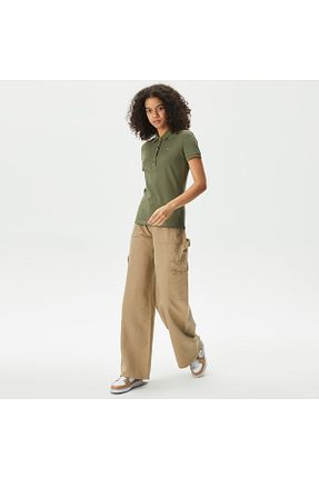 شلوار بژ زنانه پارچه Lacoste - کد 885998626