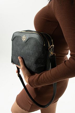 کیف دوشی مشکی زنانه چرم مصنوعی Kaya Bag - کد 886000333