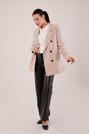 کت بلیزر طوسی زنانه پلی استر - الاستین Hipo Trend - کد 885999736