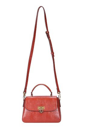کیف پستچی نارنجی زنانه چرم مصنوعی U.S. Polo Assn. - کد 841485252