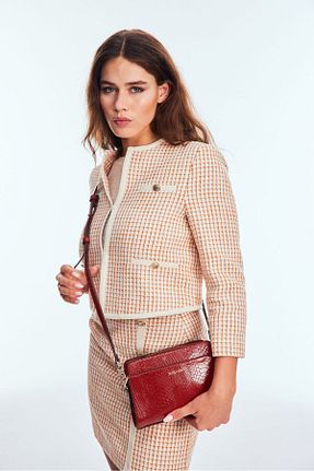 کیف پستچی نارنجی زنانه چرم مصنوعی U.S. Polo Assn. - کد 841486873