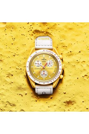 ساعت مچی زرد زنانه 41 میلی متر Swatch - کد 886004083