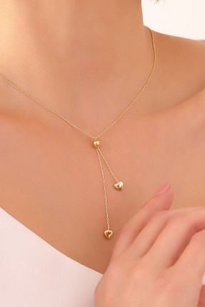 گردنبند نقره طلائی زنانه 925 عیار VAOOV - کد 886012422