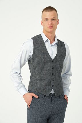 کت بلیزر طوسی مردانه پلی ویسکون walat - کد 885096869