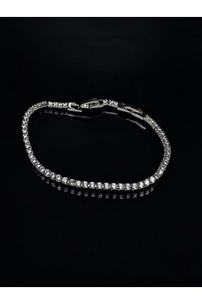 دستبند استیل (فولاد) طوسی زنانه سنگ LUNİS LUXE - کد 886048415