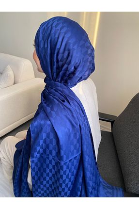 شال سرمه ای زنانه پنبه ای İREM - کد 886040841
