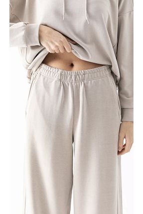 ست بالاتنه و پائین تنه بژ زنانه بافت DragonFly Moda - کد 886048831