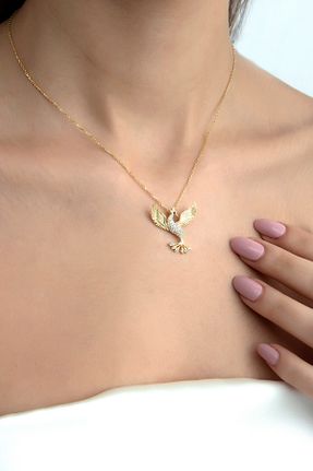 گردنبند نقره زرد زنانه 925 عیار SARIASLAN - کد 886060177