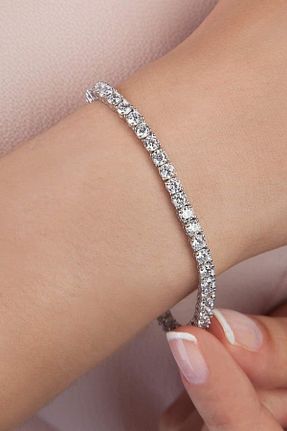 دستبند نقره زنانه 925 عیار carrot silver - کد 886077600