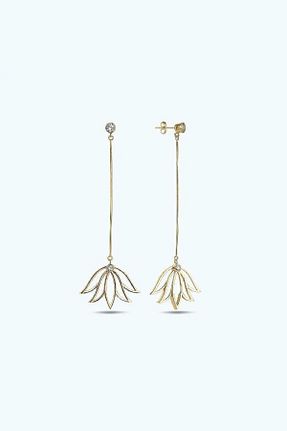 گوشواره طلا زرد زنانه 14 عیار Altınbaş - کد 154946031