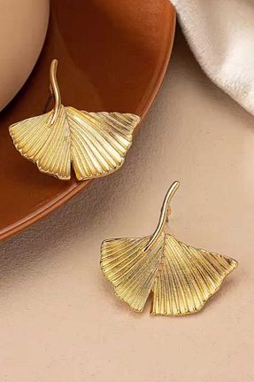 گوشواره جواهر زرد فلزی KYOLA DESİGN - کد 886099139
