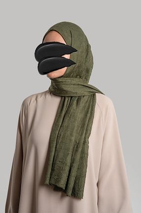 شال خاکی زنانه پنبه ای Lemaye - کد 886104830