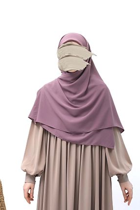 شال صورتی زنانه Medine İpeği Lemaye - کد 886104956