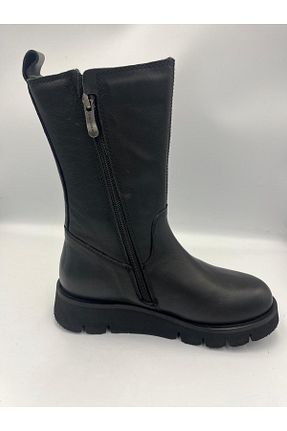 بوت / نیم بوت مشکی زنانه چرم خالص Mammamia - کد 886114062