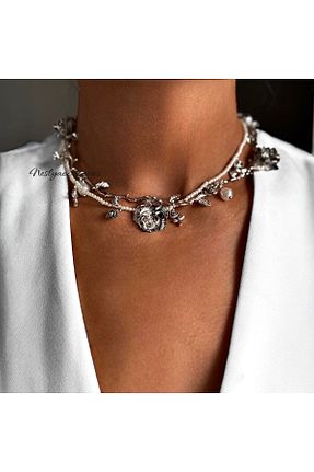 گردنبند مروارید مروارید فرهنگی neslyaccessories - کد 886045015