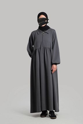 لباس حجاب طوسی زنانه رگولار Lemaye - کد 886117947