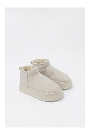 بوت برفی بژ زنانه پارچه ای Vola Shoes - کد 886148220