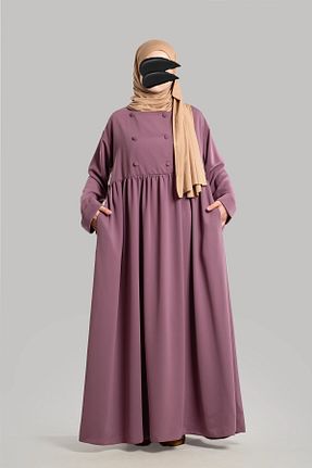 لباس حجاب صورتی زنانه اورسایز Lemaye - کد 886157453