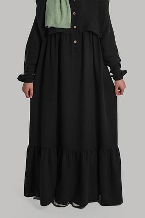 لباس حجاب مشکی زنانه اورسایز Lemaye - کد 886157397