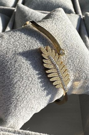دستبند استیل (فولاد) طلائی زنانه استیل (فولاد) Takıştır - کد 886153538