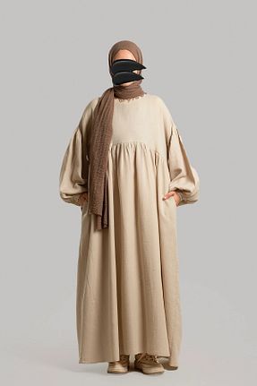 لباس حجاب طوسی زنانه اورسایز Lemaye - کد 886152631