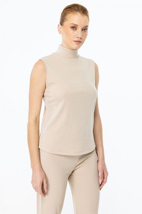 بلوز بژ زنانه رگولار ON - کد 886152195