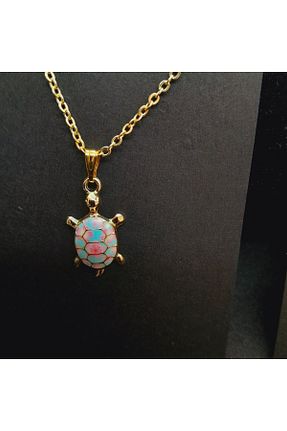 گردنبند جواهر آبی زنانه ریخته گری Minnoş Dükkan - کد 886148714