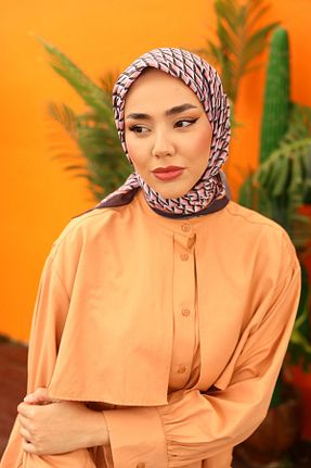 روسری طوسی پلی استر Silk Home - کد 886178886