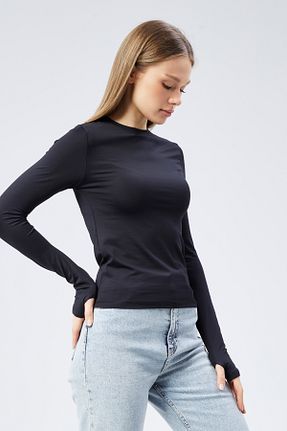 بلوز مشکی زنانه ساده Maison La Femme - کد 759990402